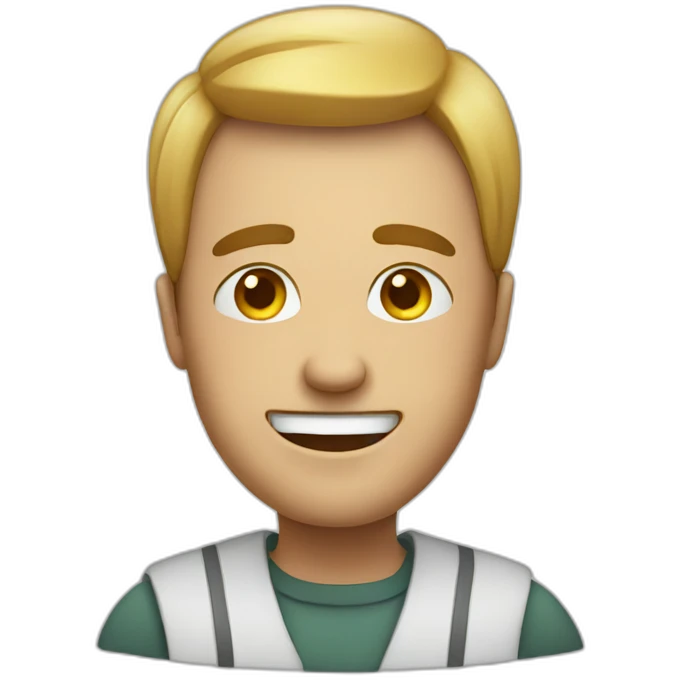sick happy man emoji
