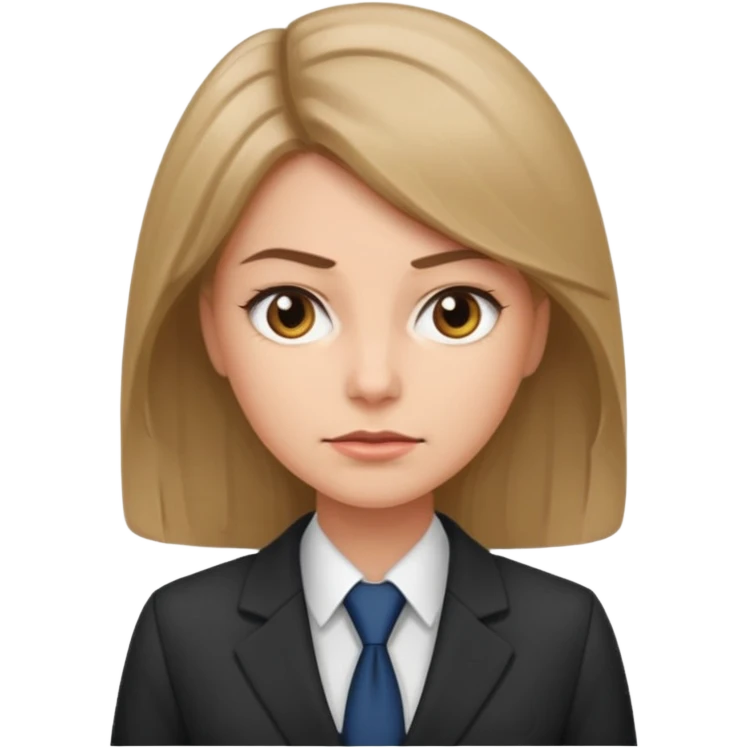 Девушка с темно русыми волосами которая начальник emoji