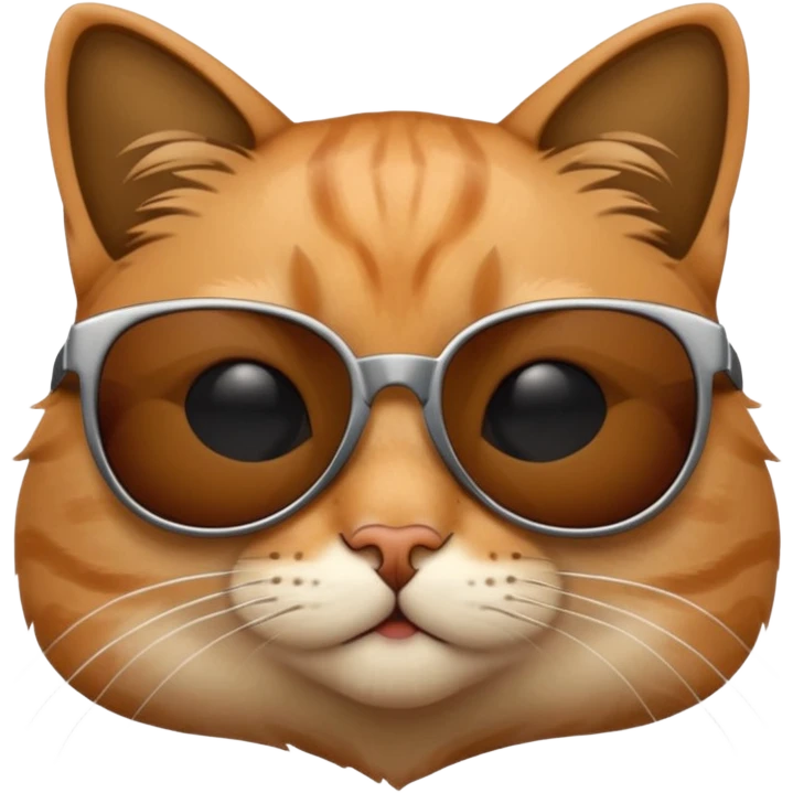 Cat wearing sunglasses emoji