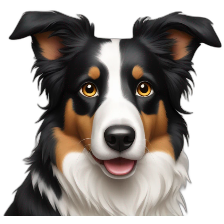 tri coloured border collie emoji