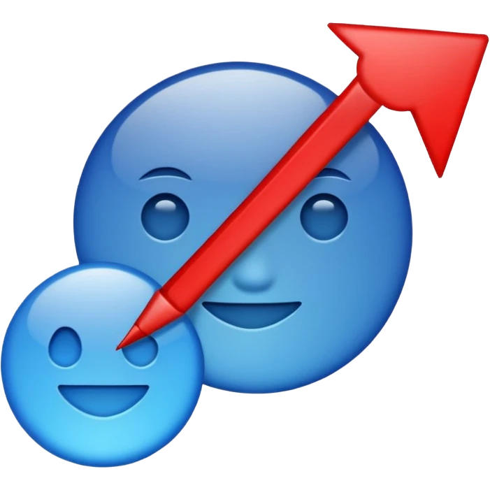 diagram 98% blue 2% red emoji
