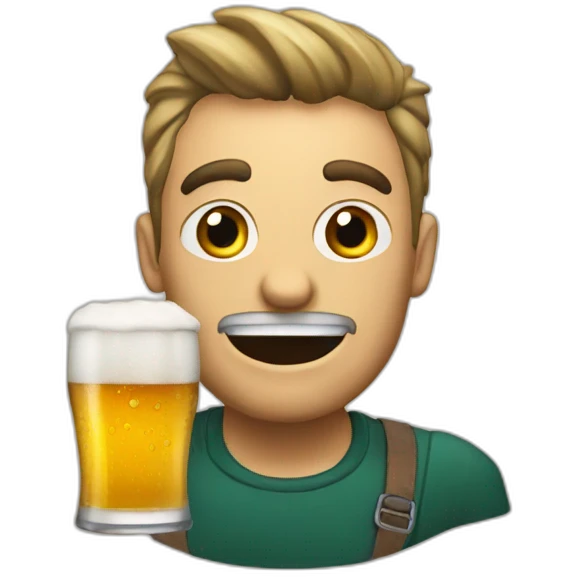 lincon loud drink beer emoji