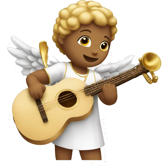 angels playing musical instruments  emoji