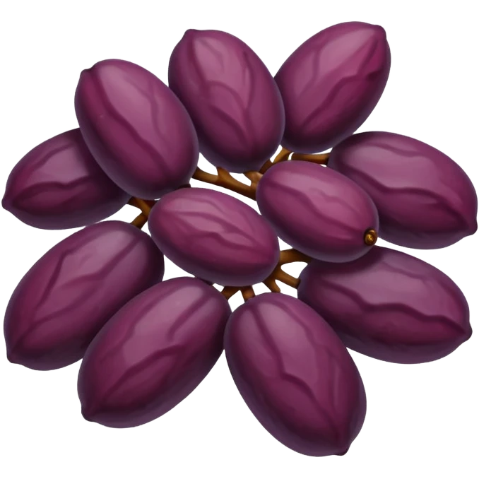 purple dried raisins emoji