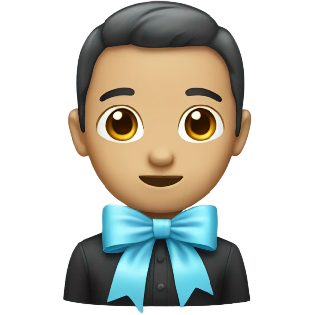 light blue bow emoji