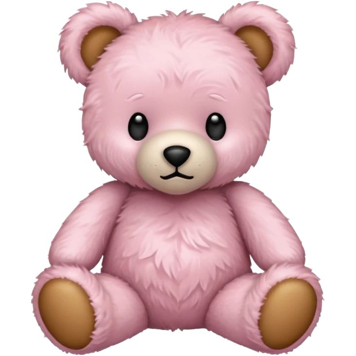 Hurt light pink teddy bear emoji
