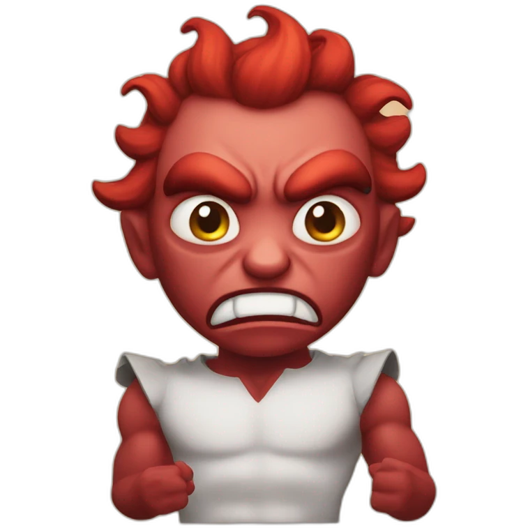 Demon hangry emoji