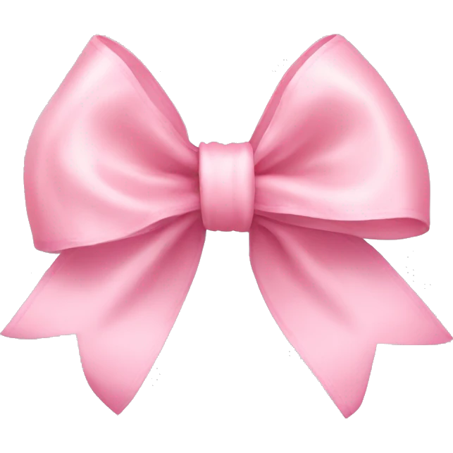 light pink ribbon bow emoji