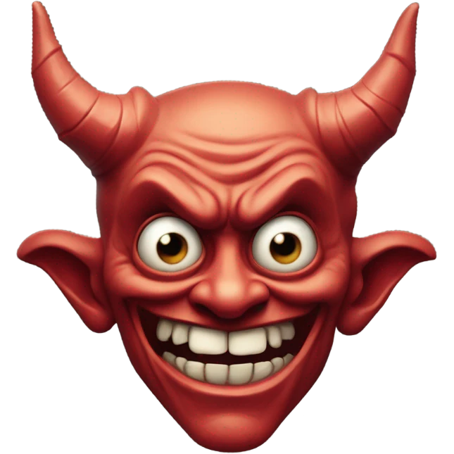 A distorted devil  emoji