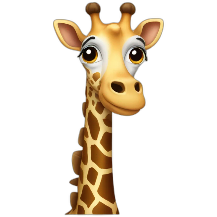 giraffe in tuxedo emoji