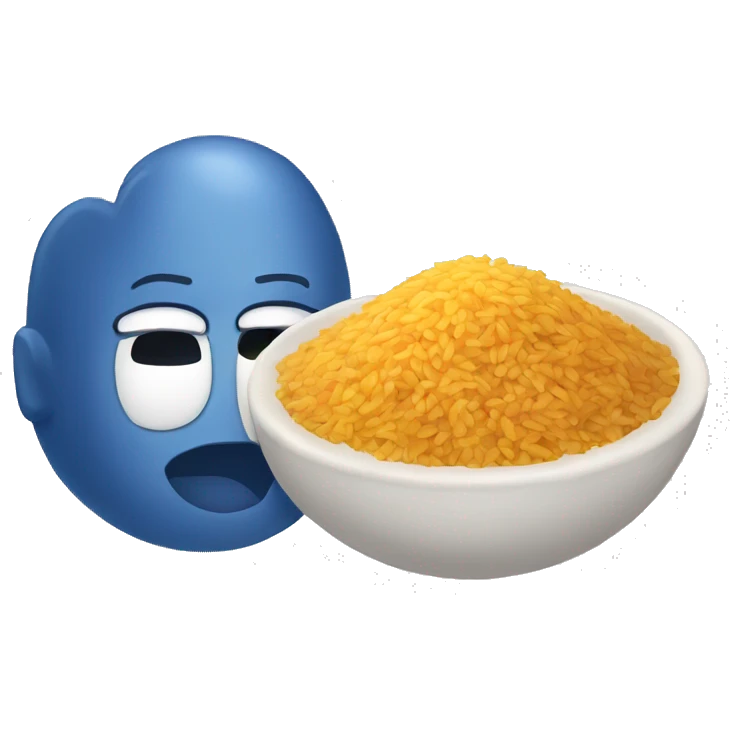 Arroz azul emoji