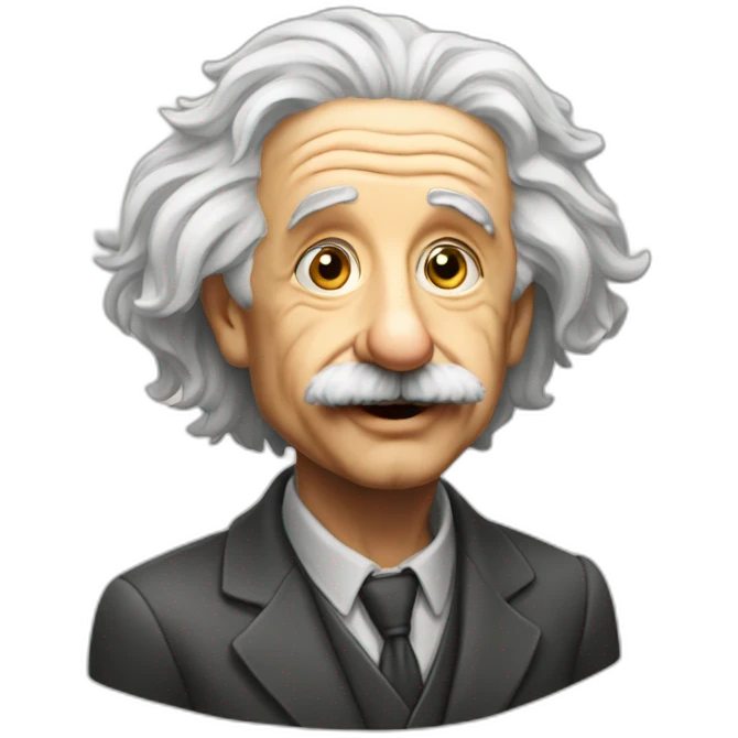 Albert-Einstein-with-toung-out emoji