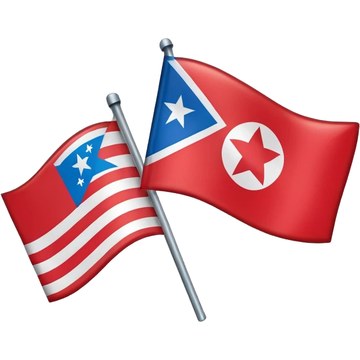 About a emoji flag hack combination with Puerto Rico + North Korea emoji flag combination flag hack as a flag emoji
