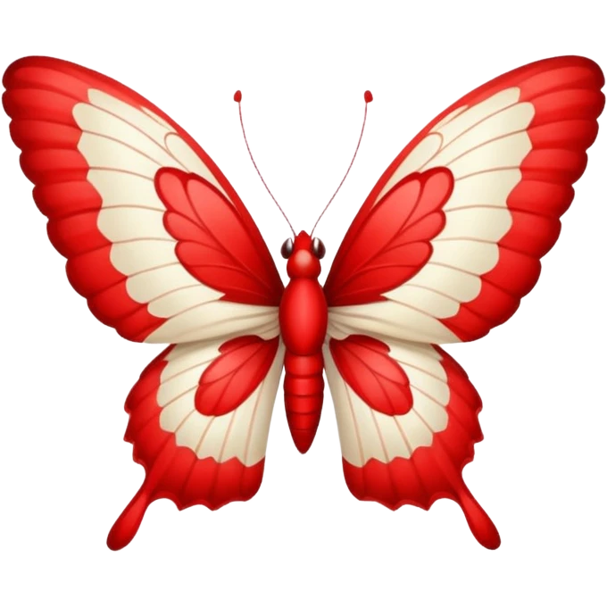 Farfalla rossa emoji