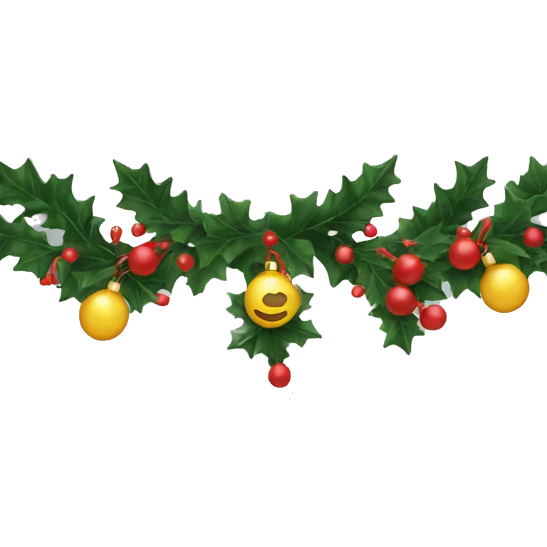 christmas garland emoji