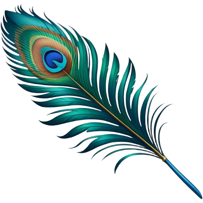 Peacock feather  emoji