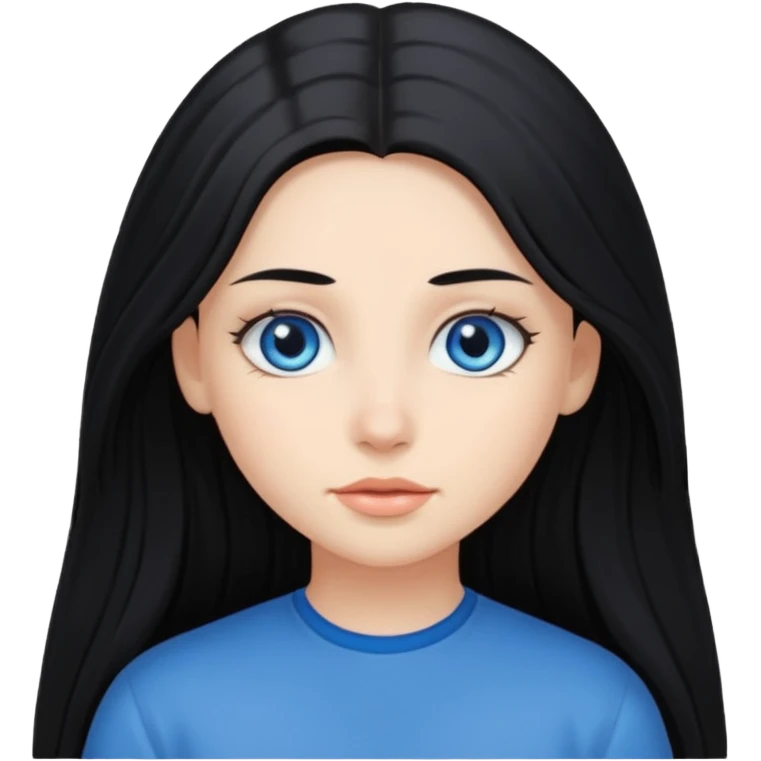 Girl with long black hair  emoji