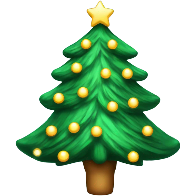 Twinkling Christmas tree emoji