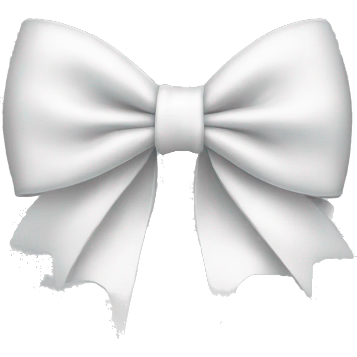 White bow emoji