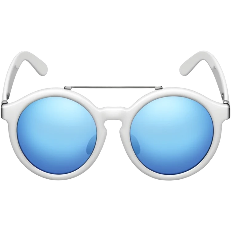 white oval sunglasses emoji