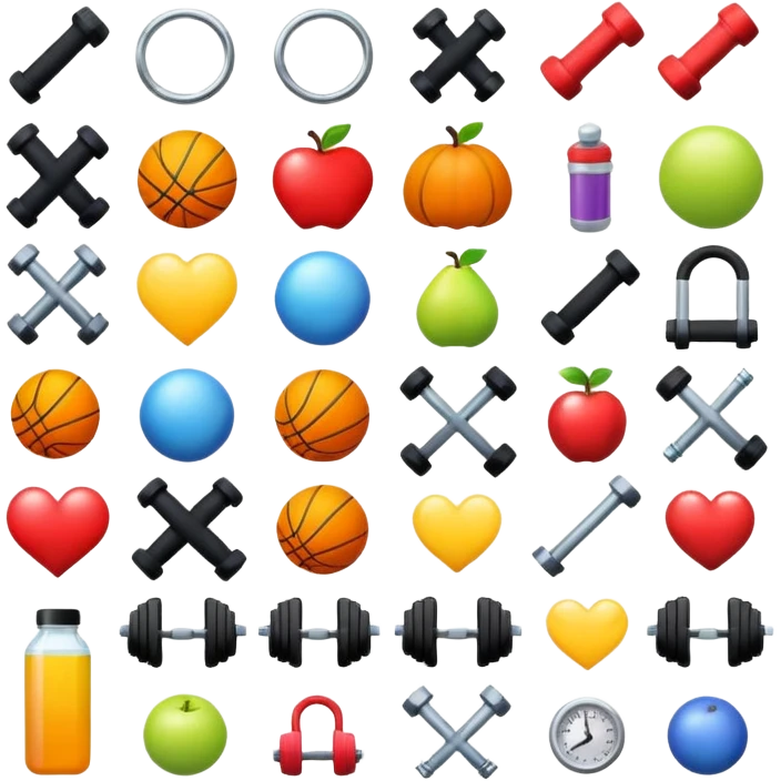 Gym stickers emoji