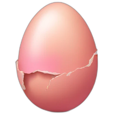 broken pink egg emoji