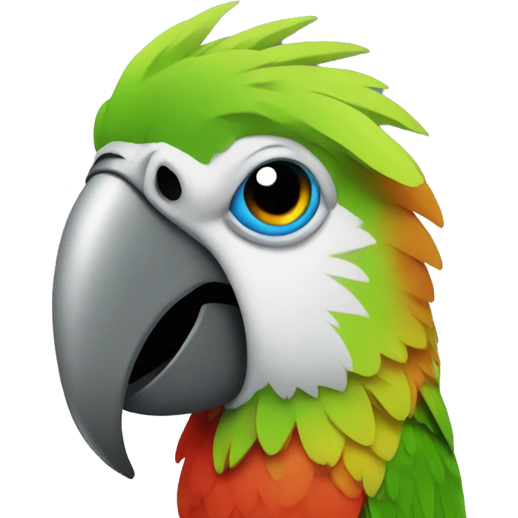 Parrot head emoji