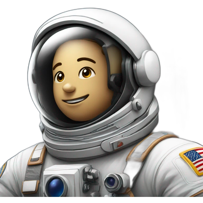 Astronauta tomando fotos en el espacio emoji