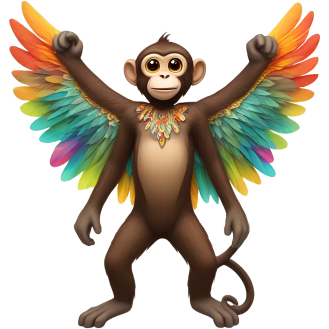 monkey with wings emoji