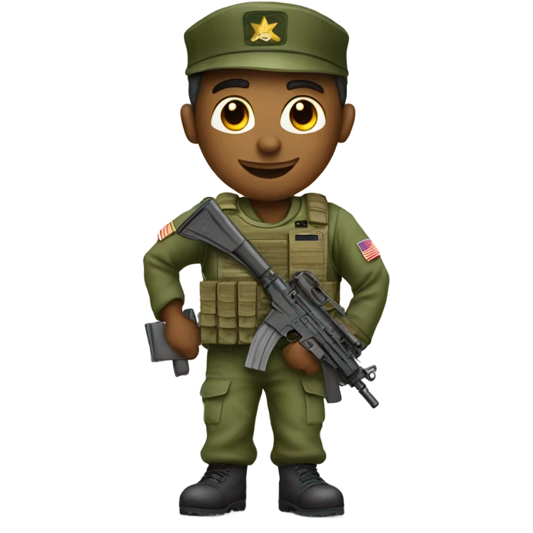 Army man with sign that says “Jorge” emoji