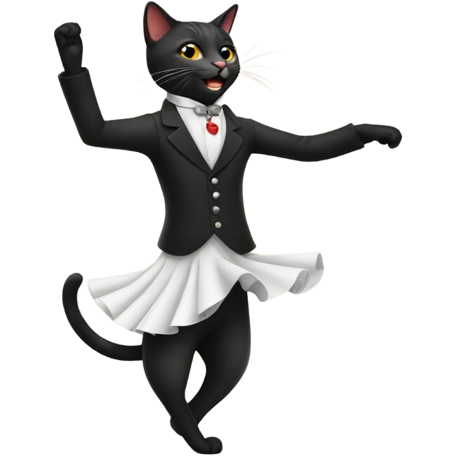 Cat dancing flamenco  emoji