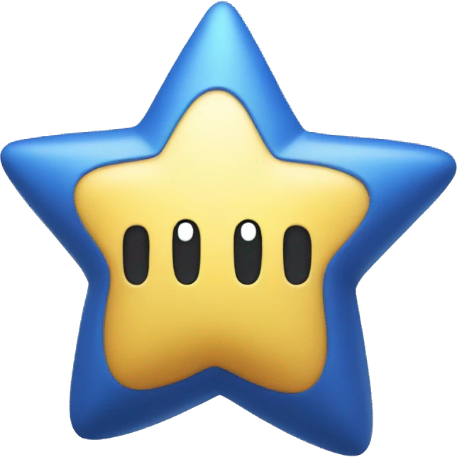 blue star from the mario emoji