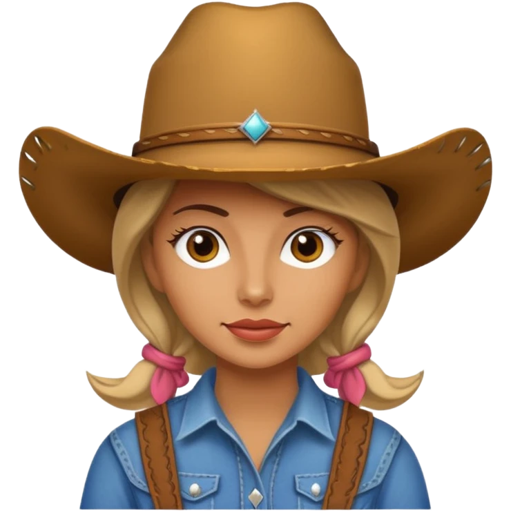 American cowgirl emoji