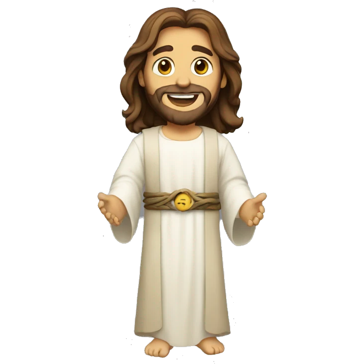 Jesus happy emoji