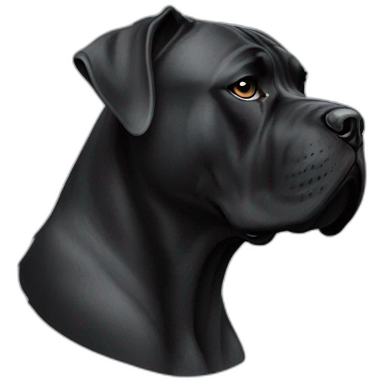 Cane Corso in profile emoji