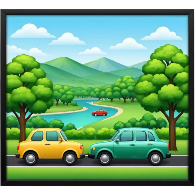 🚗🚙🏞 emoji