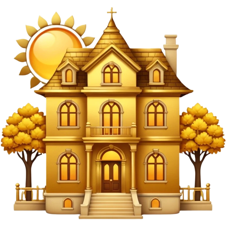 golden home sun emoji