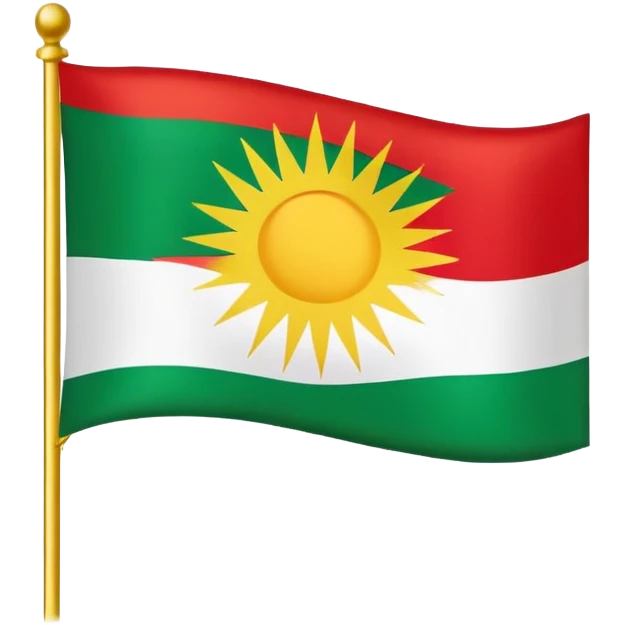 Kurdistan flag emoji emoji