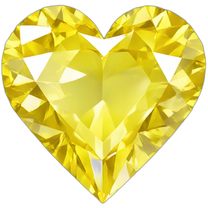 Yellow diamond heart emoji