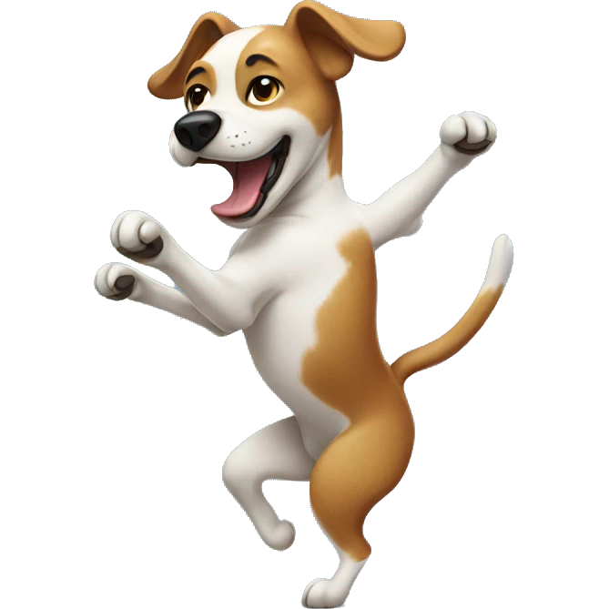 Dancing dog emoji