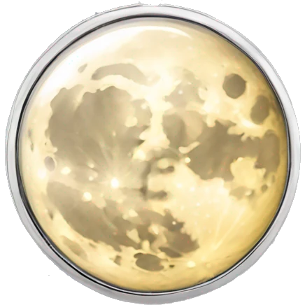 full moon jewelry emoji