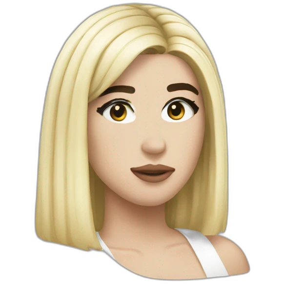 blonde dua lipa emoji