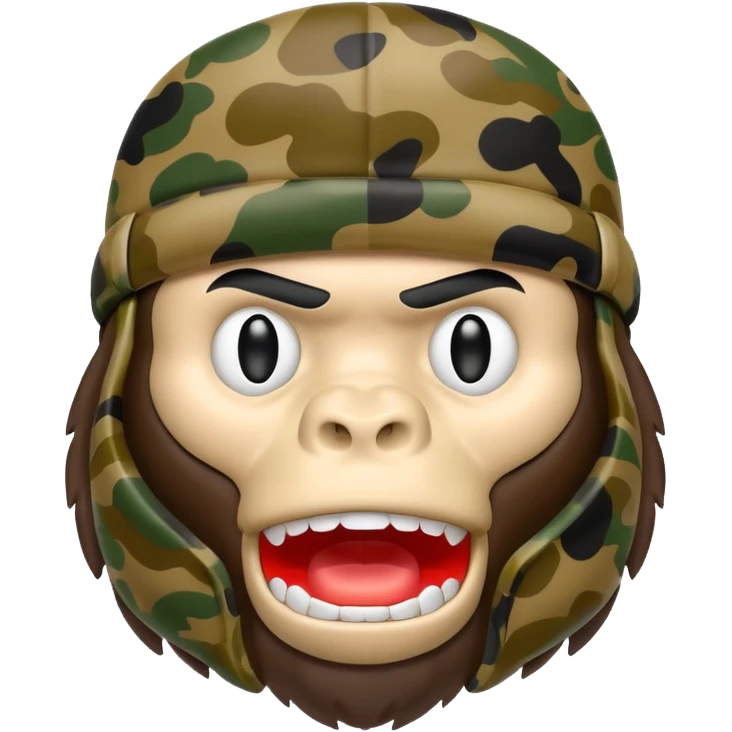 Сделай логотип Bape emoji