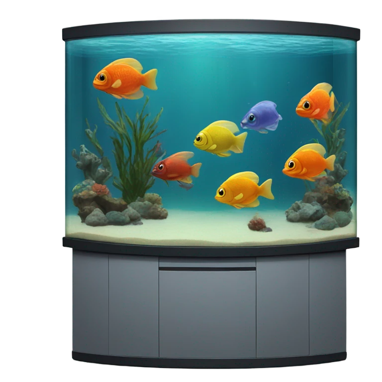  aquarium in a computer realistic emoji