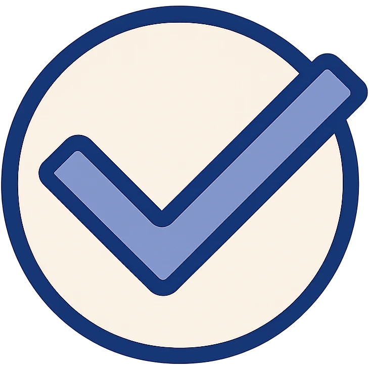 Blue check emoji emoji