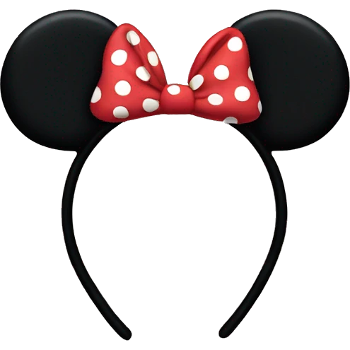Minnie mouse ears emoji