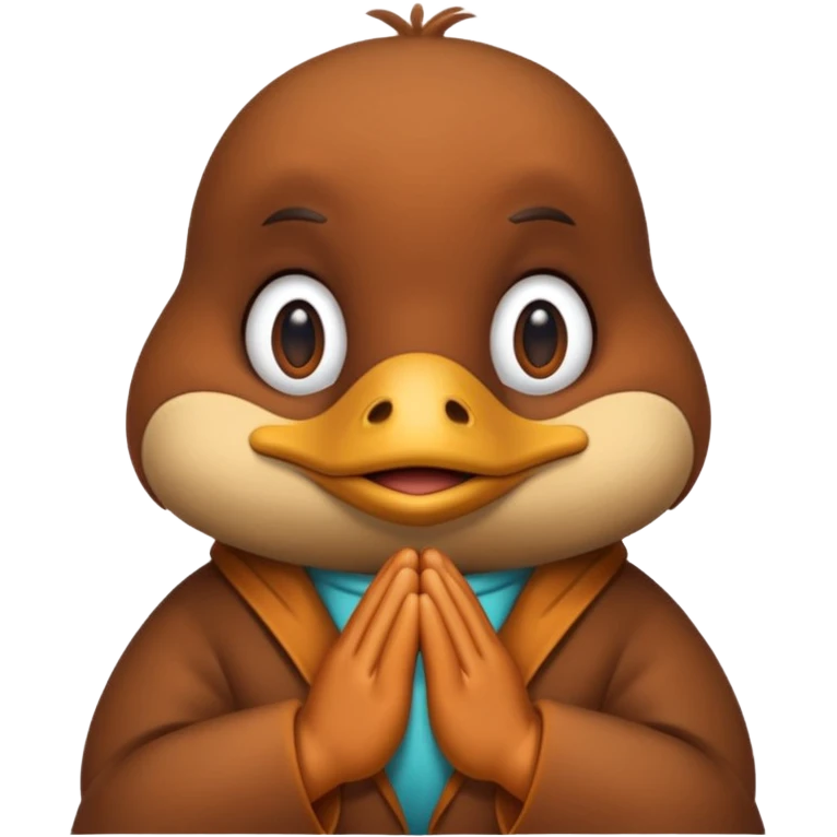 Perry the platypus praying emoji