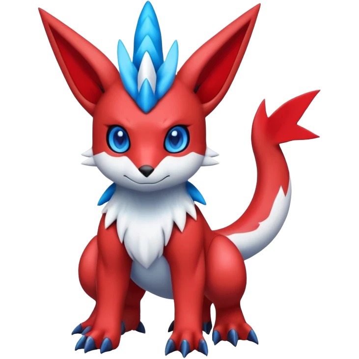  Cute Guilmon-Latias-Umbreon-Fakémon-hybrid-creature (full body)  emoji