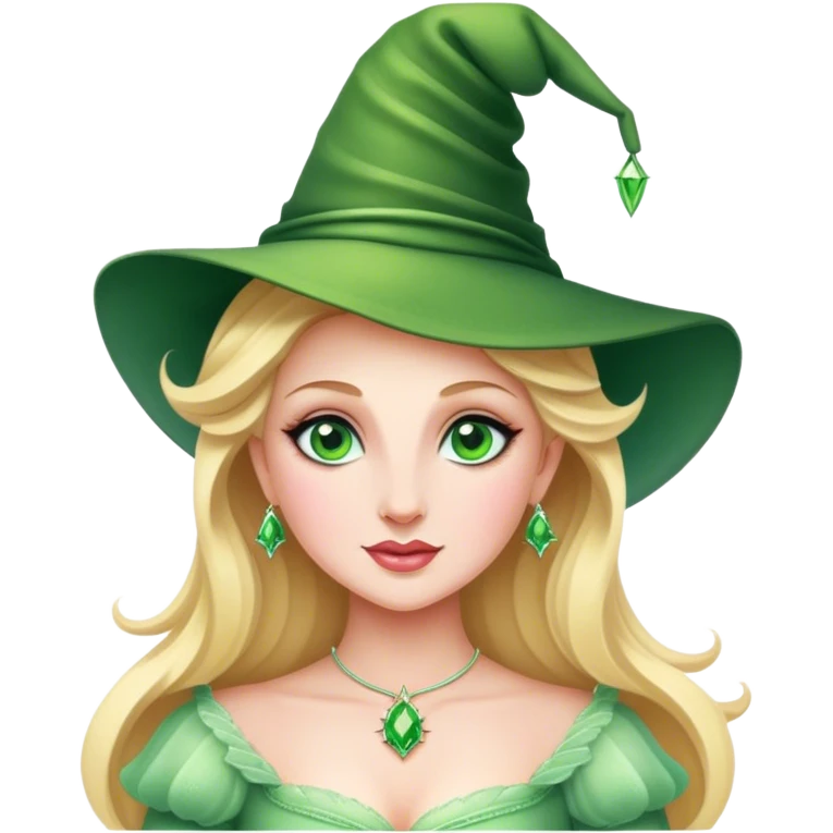Glinda wearing ELPHABA hat emoji