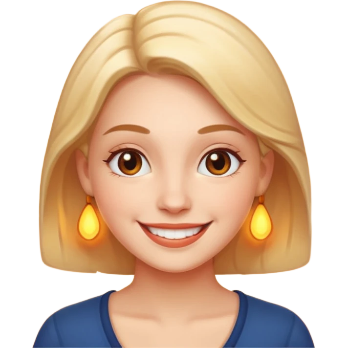 woman with lights emoji